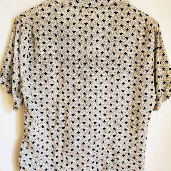 Cropped black and white blouse - Picture 4 of 4